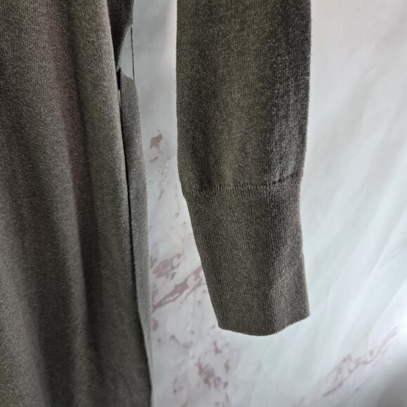 Rails Dress Womens Medium Brown Sweater Margot Midi Maxi Bow Cashmere - Picture 4 of 15